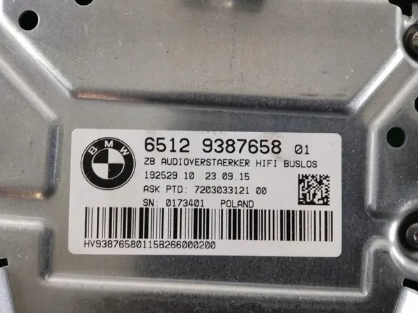 BMW HiFi versterkermodule OEM 9387658 - Gebruikt image 4