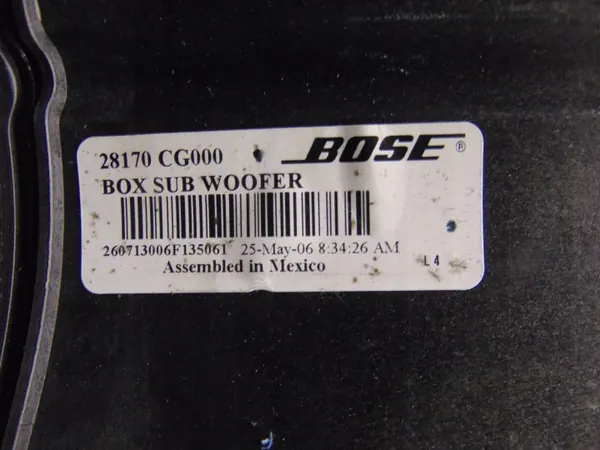 Subwoofer Bose OEM 28170-CG000 para Infiniti FX35 2003 image 6