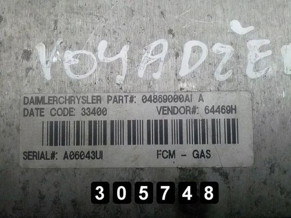 Gebrauchte Chrysler Voyager ECU OEM AM-305748 image 3