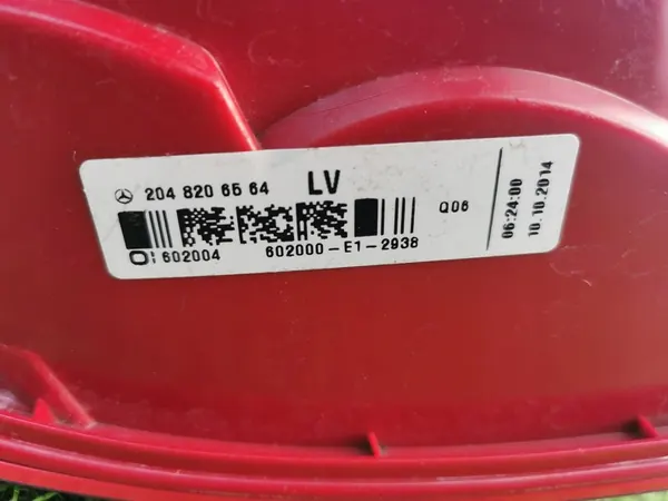 RECHTER ACHTERLAMP MERCEDES C KLASSE 204 LIFT COMBI image 6