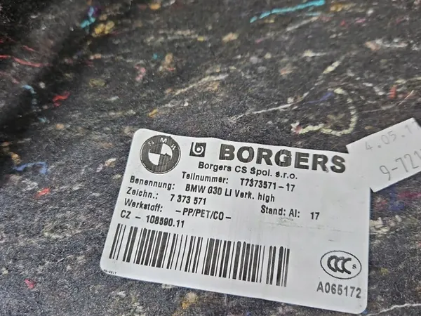 OEM 7373571 Linker Kofferbakbekleding BMW G30 Sedan image 3