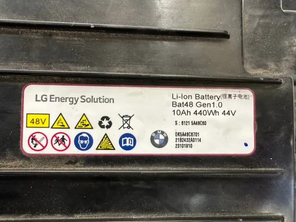 BMW 5A48C60 Li-Ion Batteri 10Ah 44V OEM image 8