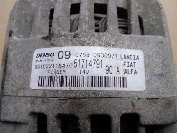Vaihtovirtageneraattori Fiat Grande Punto 1.2 1.4 90A OEM 51714791 image 3