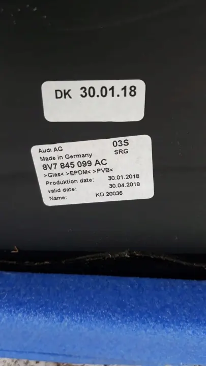 Audi A3 Frontscheibe OEM MJ5TEILE SZYBA-2950 image 3