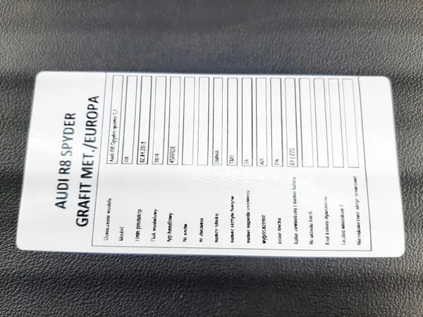 OEM 4S7871277 Cubierta Interior Techo Audi R8 Spyder image 6