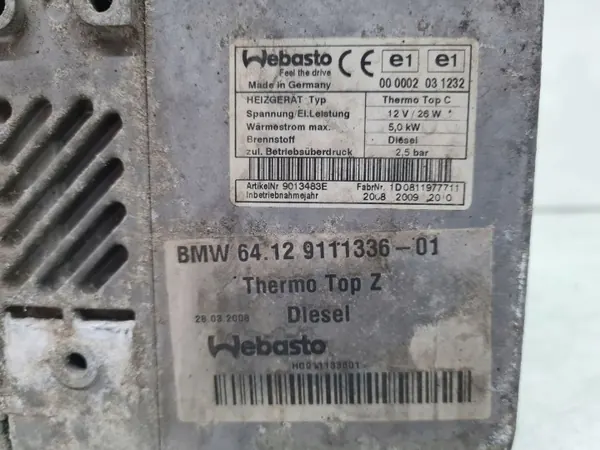 BMW Webasto Standheizung OEM 64129111336 image 3