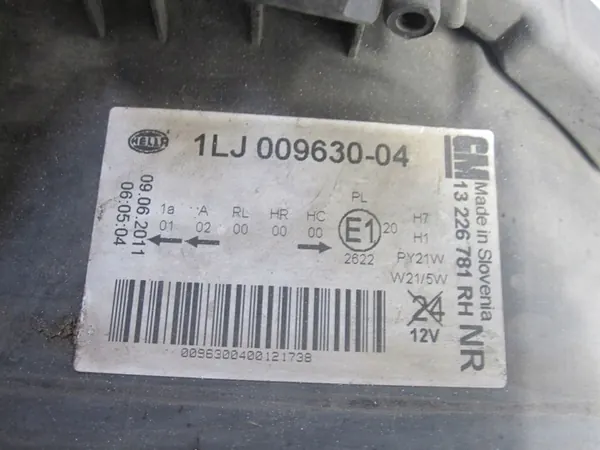 OPEL INSIGNIA A Oikea Etuvalaisin 13226781 image 5