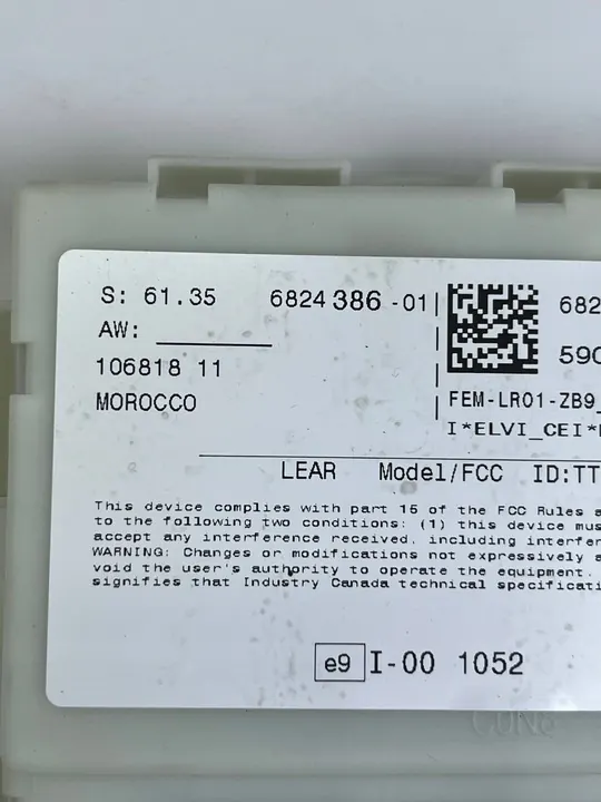 Module de contr ôle FEM BMW F30 F31 6824386 image 4