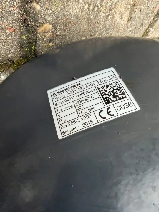 Tanque de ar 20L OEM A0064325101 para Mercedes image 4