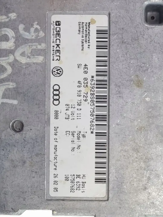 Audi A6 MMI-enhet OEM 4E0035729 - Begagnad image 3