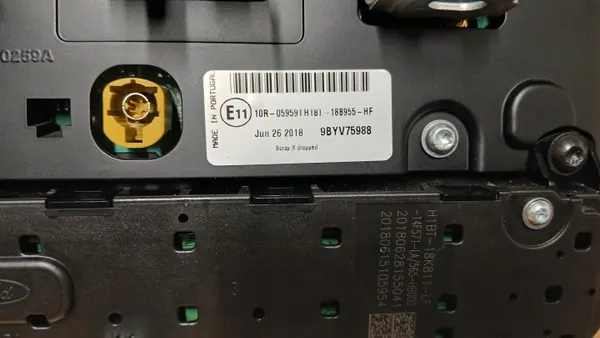 Radio Ford Fiesta MK8 OEM H1BT-18D832-AP image 7