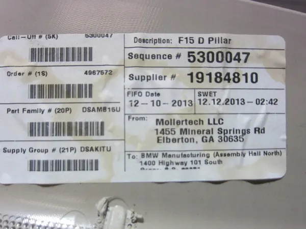 BMW X5 F15 D-stijl Bekleding Rechts Oyster 51437344218 image 7