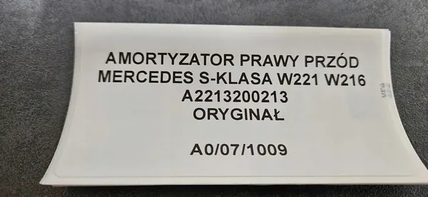 ABC Stötdämpare Främre Höger Mercedes S-Klass W221 W216 OEM image 9