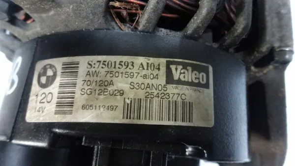 BMW X3 2.5 B Vaihtovirtageneraattori 7501593 image 7