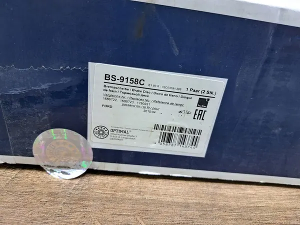 DISCOS DE FREIO DIANTEIROS FORD OPTIMAL image 2