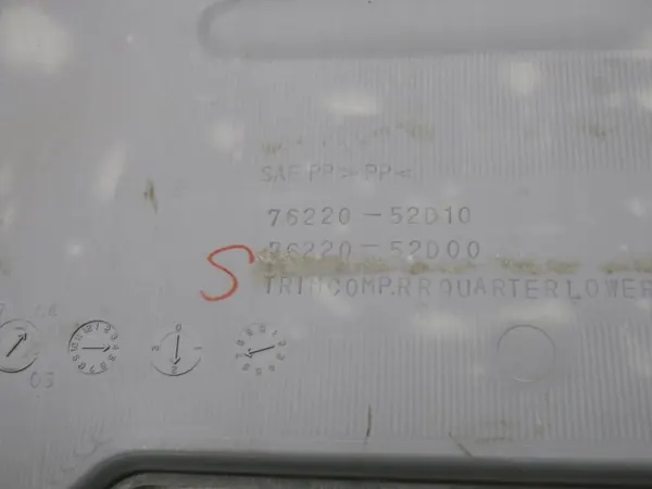 Seitliche Kofferraumabdeckungen grau Suzuki OEM 76220-52D101 image 5