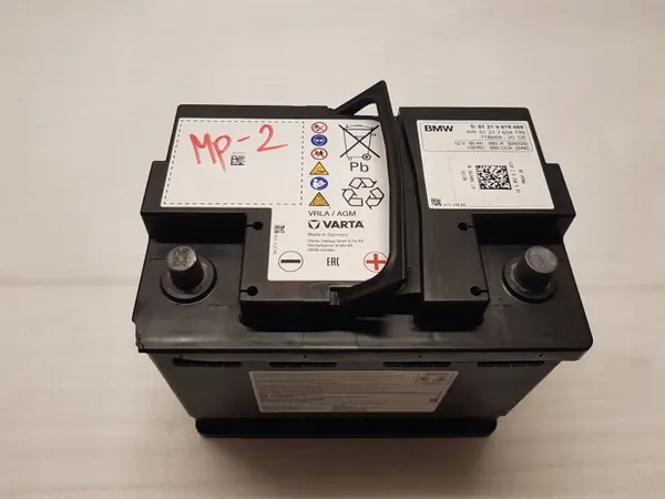 BMW OEM 7604799 9878489 AGM Batterie 60Ah 660A image 2