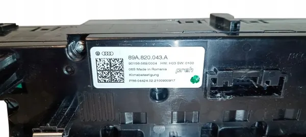 Panneau de ventilation climatisation Audi Q4 E-Tron 2021 OEM 89A820043A image 8