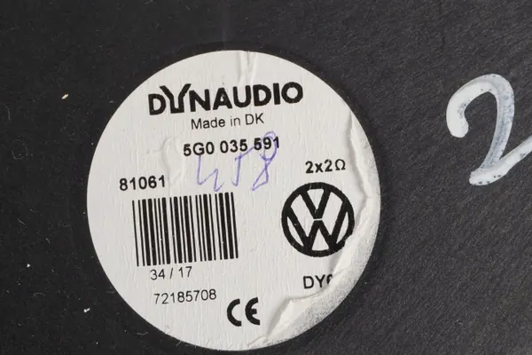 Haut-parleur Subwoofer Dynaudio OEM 5G0035591 VW Golf VII image 6