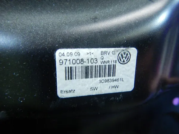 VW Passat B6 Kombi 05-10 Elevador de vidro traseiro esquerdo 3C9839461L image 4