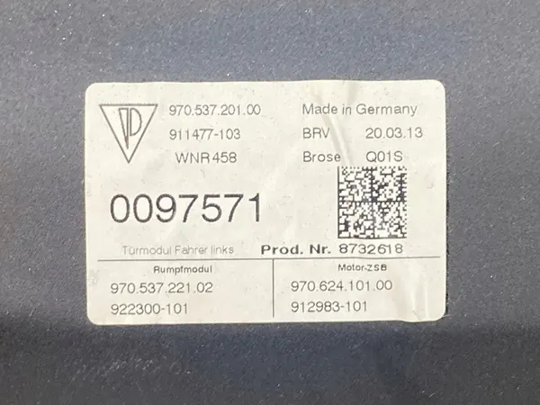 Moldura da porta dianteira esquerda com elevador Porsche Panamera image 3