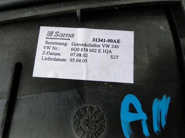 Kuppiteline VW Polo 6Q 6Q0858602E image 4