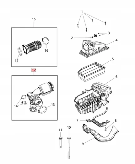 OEM K68310337AC Gasklep Luchtslang Jeep Wrangler image 5