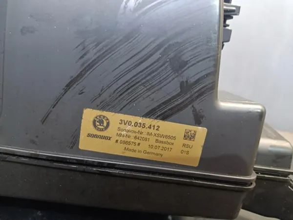 Haut-parleur/Subwoofer Skoda Superb III OEM 3V0035412 image 3