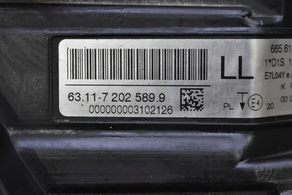 Vasen Xenon- Ajovalo BMW E90 E91 72025899 image 7