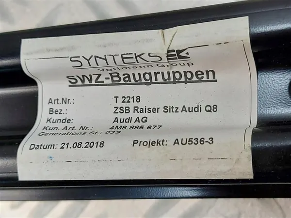 Support Siège Audi Q8 OEM 4M8885677 Gauche/Droit 2018- image 3
