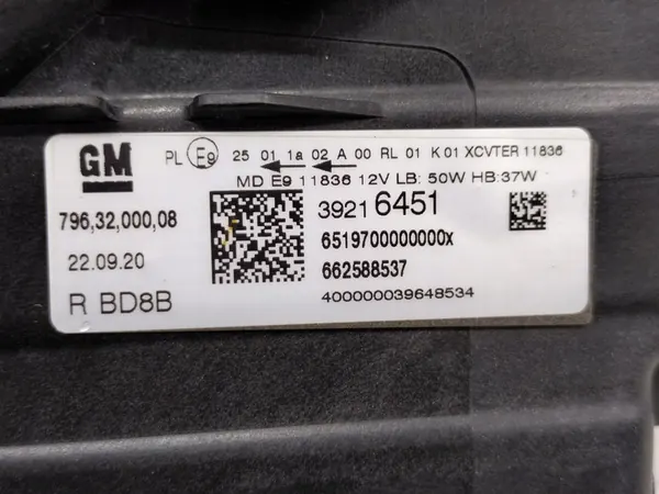 Oikea etu Full LED IntelliLux -ajovalo Opel Astra V K image 6