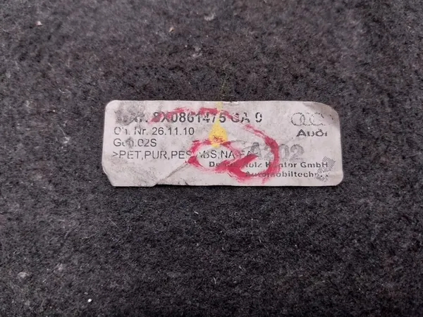 Tapete do Porta-Malas Audi A1 8X0 3D OEM 8X0861475CA image 3