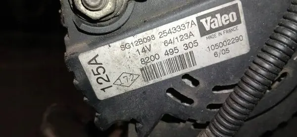 Renault Scenic Alternator 2005 1.9L 8200495305 image 4