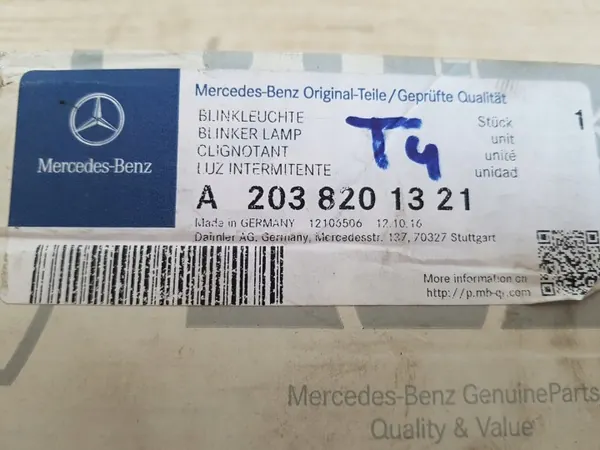 Mercedes Spiegelrichtingaanwijzer OEM A2038201321 Links image 3