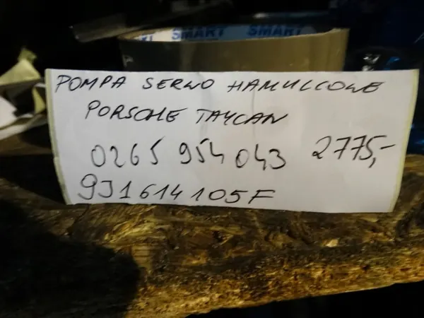 Rempomp Porsche Taycan OEM 9J1614105F Gebruikt image 3