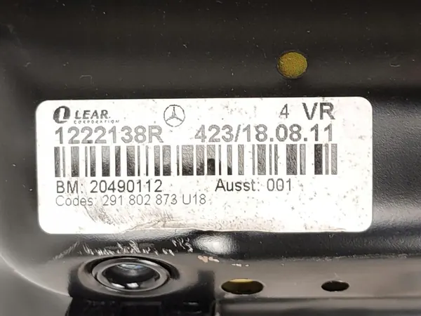 Front Right Seat Cushion Black Mercedes C W204 2008–2014 OEM image 9