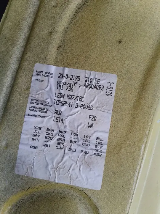 Volkswagen OE 06A141031Q Placa de pressão image 6