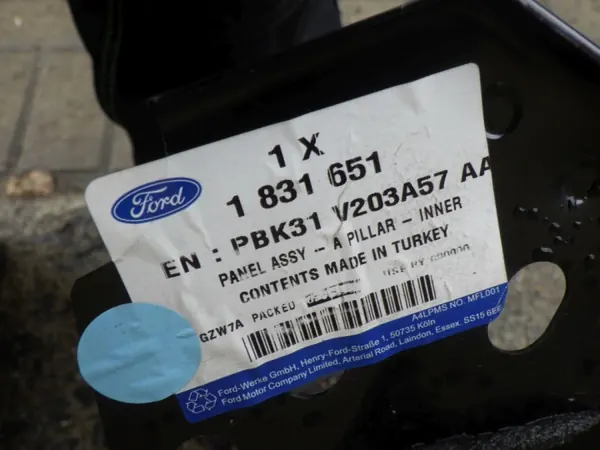 FORD TRANSIT MK8 14- vasen lokasuojan pylväs OEM KK31 16C275-BB image 5