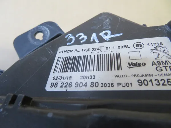 Linker Koplamp Peugeot 208 I 1 Lift 9822690480 image 9