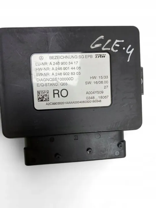 Mercedes-Benz GLE handremmodule OEM A2469003417 image 5