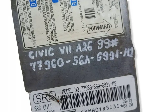 Module Capteur Airbag Honda OEM 77960S6AG921M2 image 6
