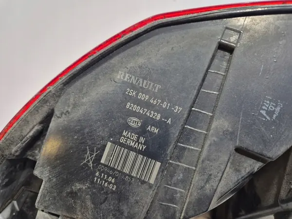 Luz Trasera Izquierda Renault Scenic II 2 Lift 2006-2009 OEM image 9