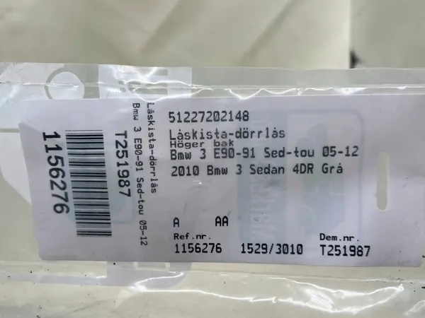 Bakre Höger Dörrlås 7202148 för BMW 1 3 4 5 6 7 X3 X5 LCI image 4