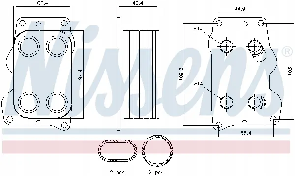 Nissens Öl Kühler 90740 image 8