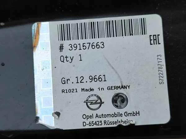 Opel Astra K Rücksitzgurt OEM 39157663 image 4