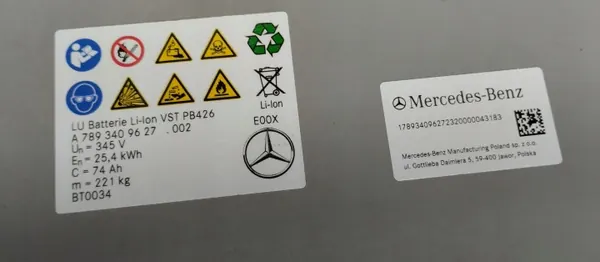 Batterie OEM A7893409627 74Ah pour Mercedes C300e Hybride image 6
