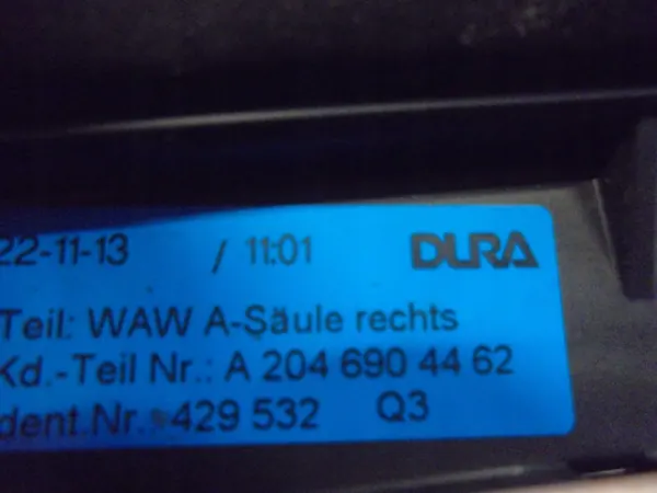 Mercedes GLK A204 etuikkunan tiiviste OEM A2046904362 image 4