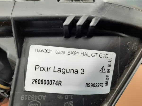 Vasen Ajovalot Renault Laguna III OEM 260600074R image 5