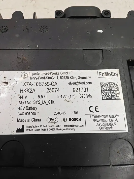 Bateria Ford Puma MK2 OEM LX7A10B759CA - 1 Ah image 4