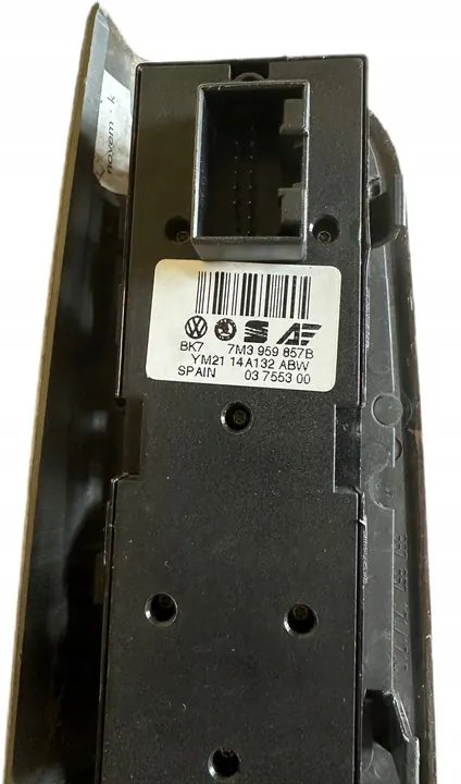 Bruine raam schakelpaneel rechts Seat Alhambra VW Sharan 7M3959857B image 3